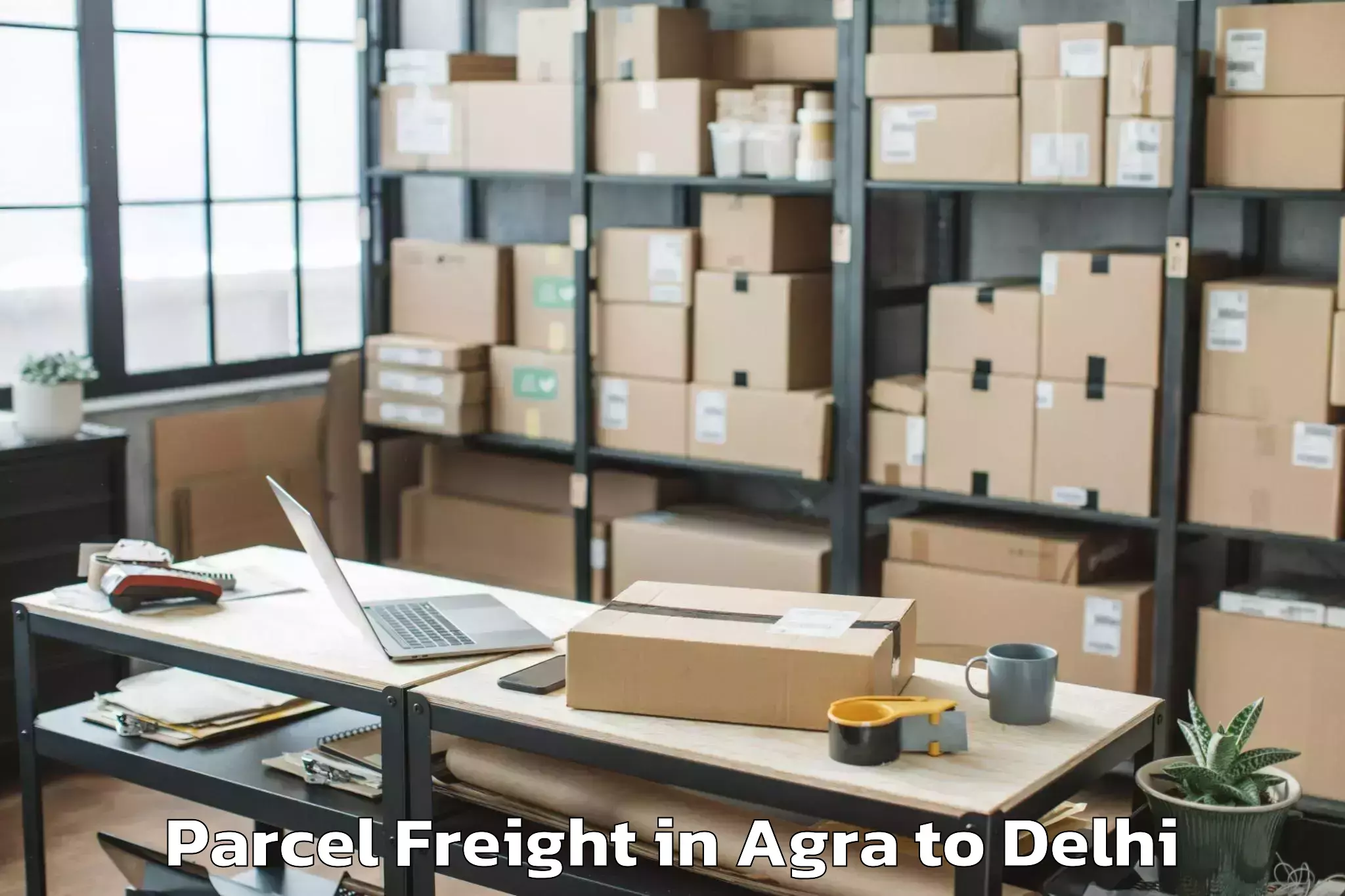 Agra to Defence Colony Parcel Freight